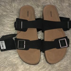 Forever 21 black sandals